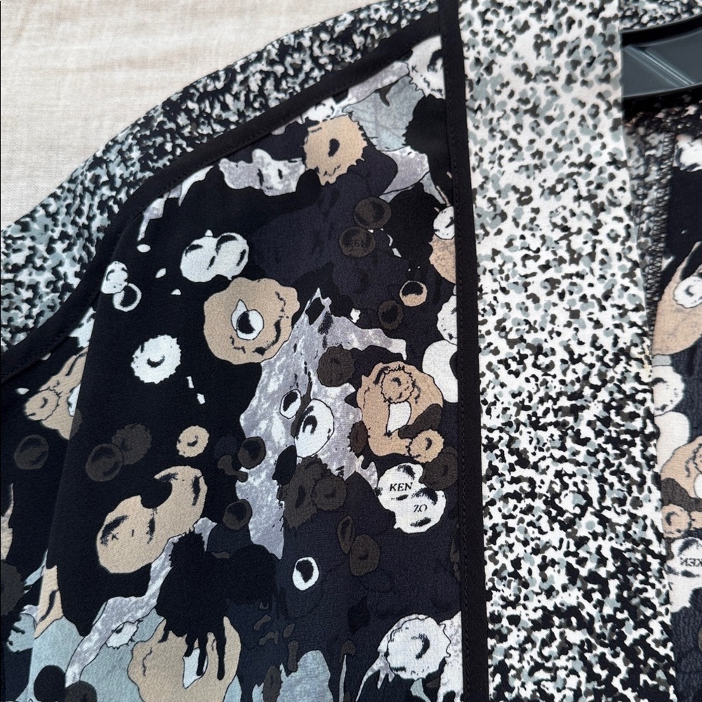 Kenzo Kimono Style Belted Blouse, FR 38 - Picture 4 of 8